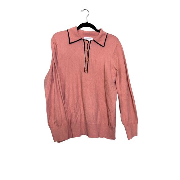 Liz Claiborne Button Collared Sweater - Picture 1 of 3
